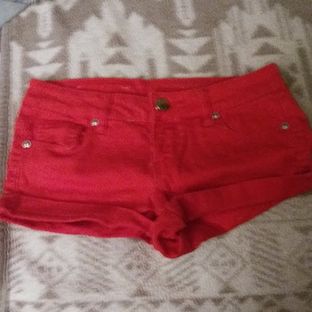 Red shorts